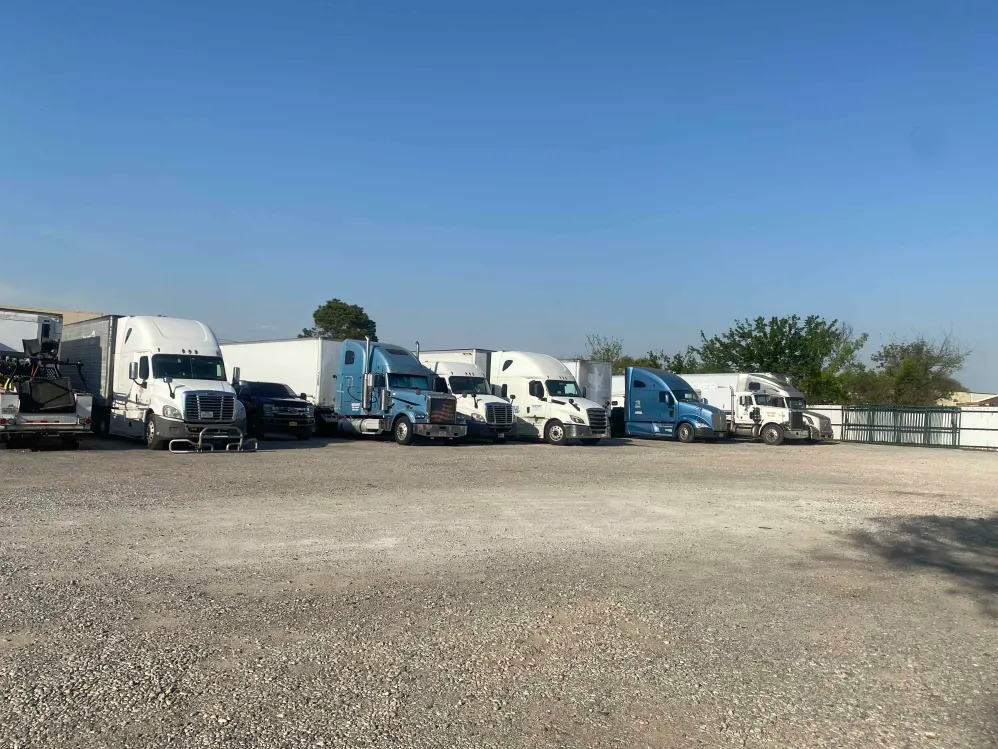 Truck parking lot